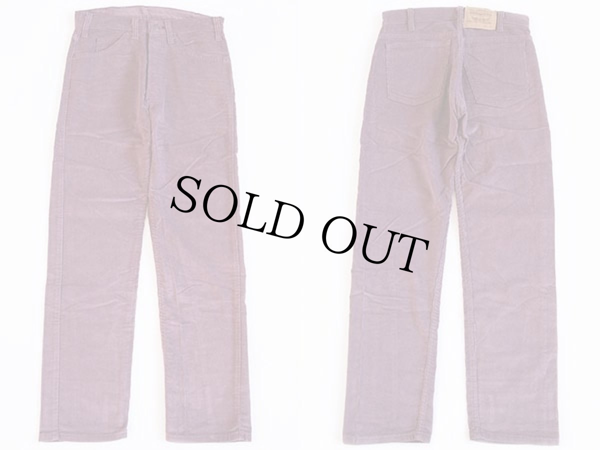 画像2: デッドストック★80s USA製 Levi'sリーバイス 521 コーデュロイパンツ 小豆色 w32 L30 (2)