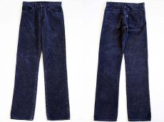 画像1: 80s Levi'sリーバイス 519 コーデュロイパンツ 紺 w31 L34 (1)