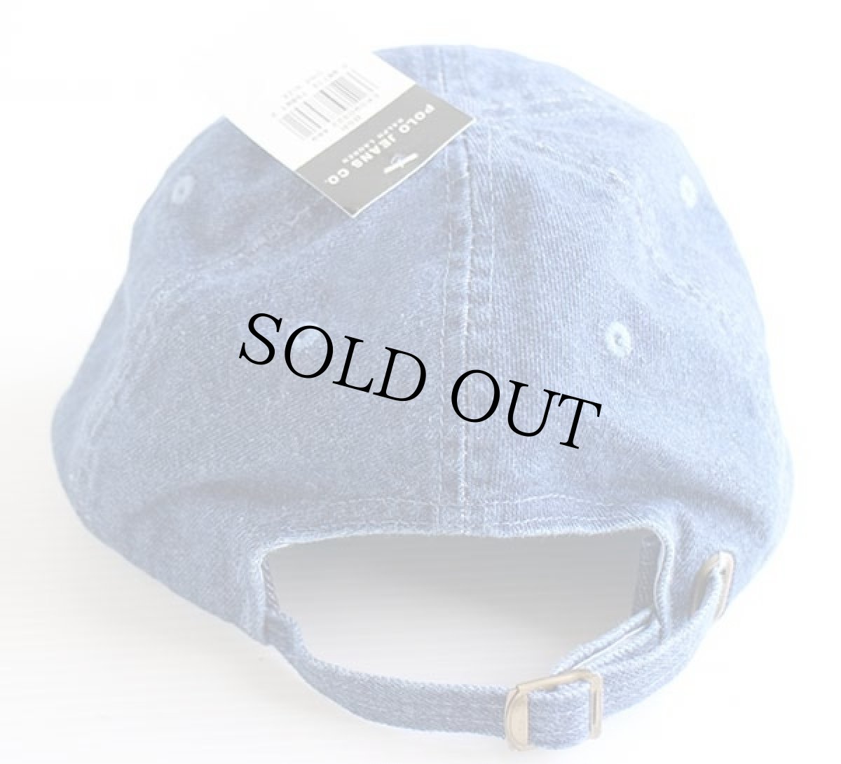 画像2: デッドストック★00s POLO JEANSポロ ジーンズ ラルフローレン ロゴ刺繍 デニムキャップ (2)