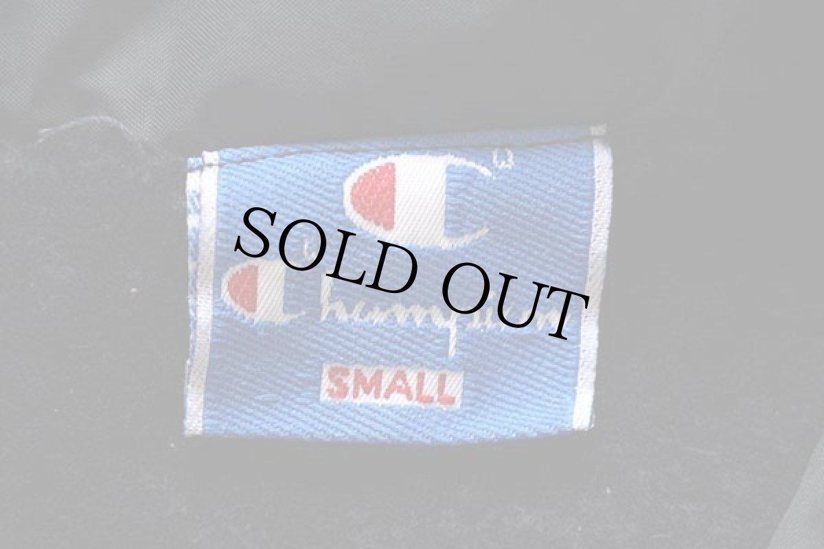 画像3: 90s USA製 Championチャンピオン ウイングフット 三段中抜き ボアライナー ナイロン コーチジャケット 黒 S (3)