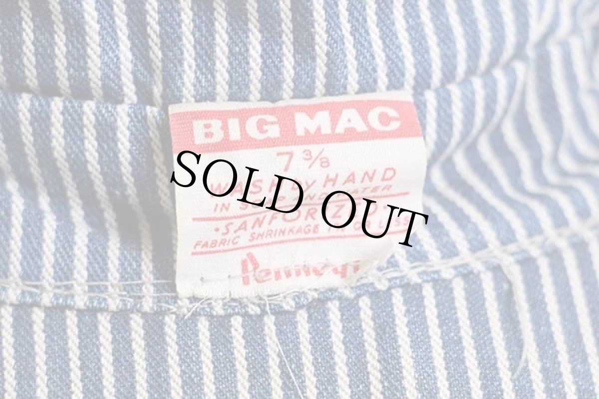 画像3: 60s Penneys BIGMACビッグマック ヒッコリー ストライプ ワークキャップ 7 3/8 (3)