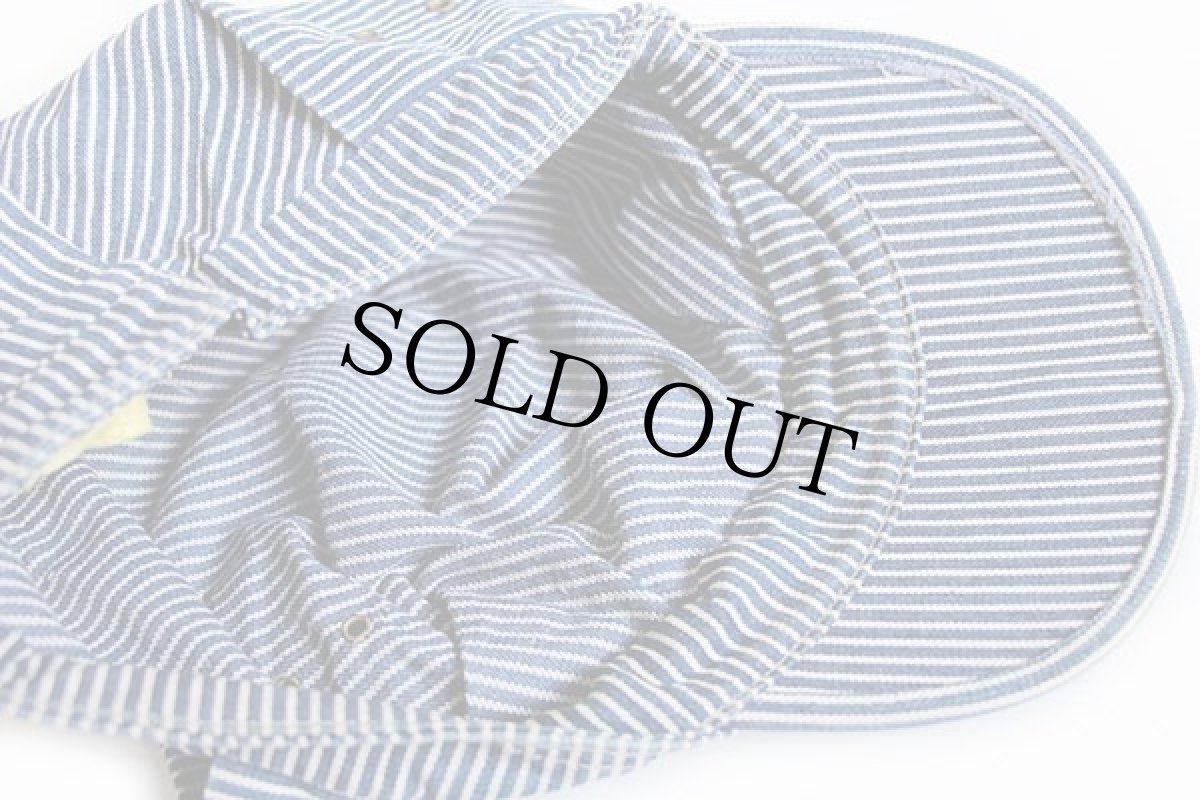 画像5: 60s Penneys BIGMACビッグマック ヒッコリー ストライプ ワークキャップ 7 3/8 (5)