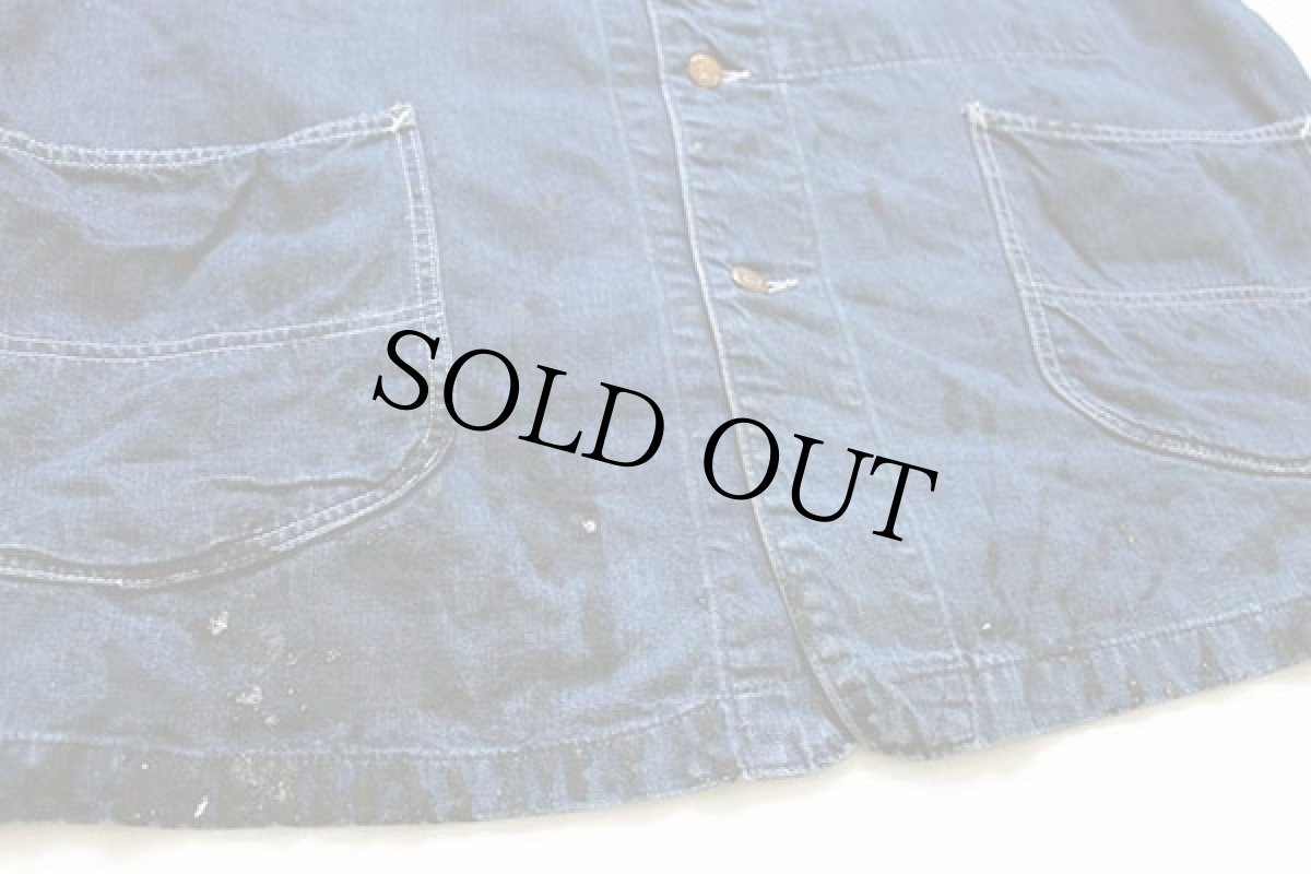 画像9: 60s USA製 Leeリー 91-J JELT DENIMジェルトデニム カバーオール 46R (9)