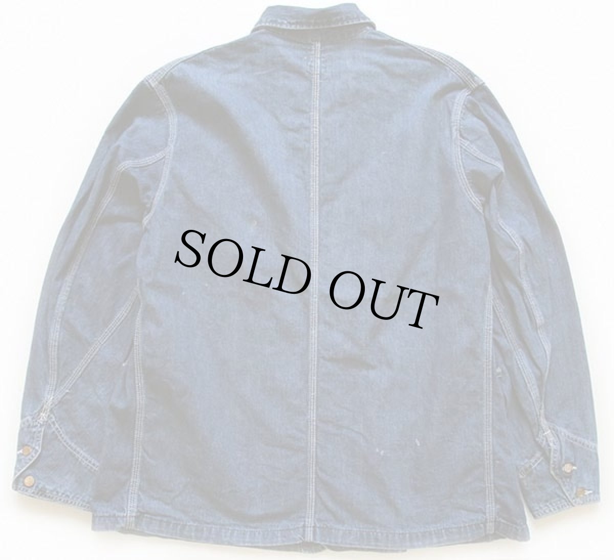 画像2: 60s USA製 Leeリー 91-J JELT DENIMジェルトデニム カバーオール 46R (2)