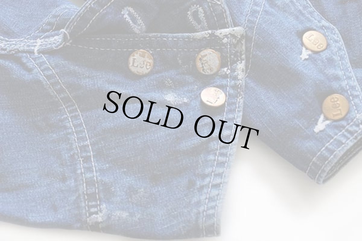 画像10: 60s USA製 Leeリー 91-J JELT DENIMジェルトデニム カバーオール 46R (10)