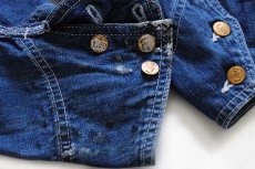 画像10: 60s USA製 Leeリー 91-J JELT DENIMジェルトデニム カバーオール 46R (10)