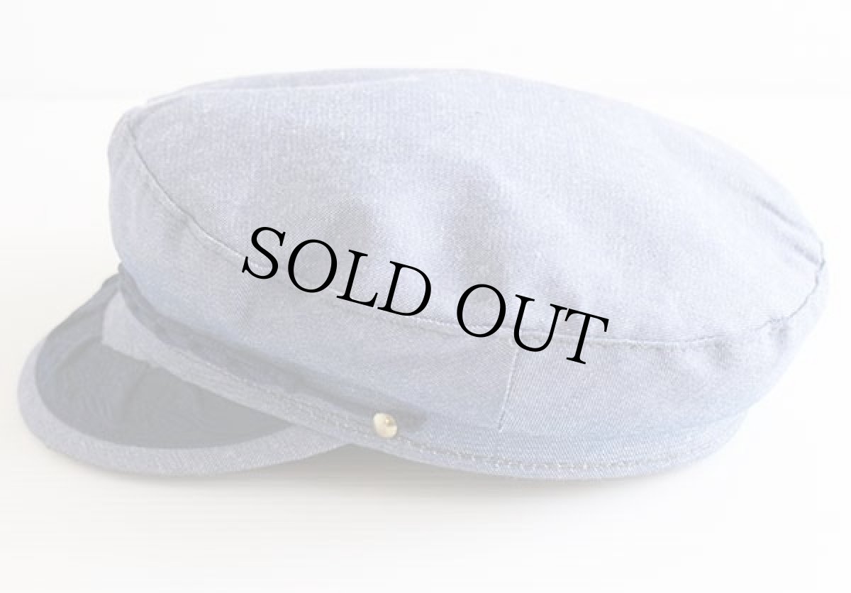 画像2: ギリシャ製 HYDRA HAT シャンブレー フィッシャーマンキャップ (2)