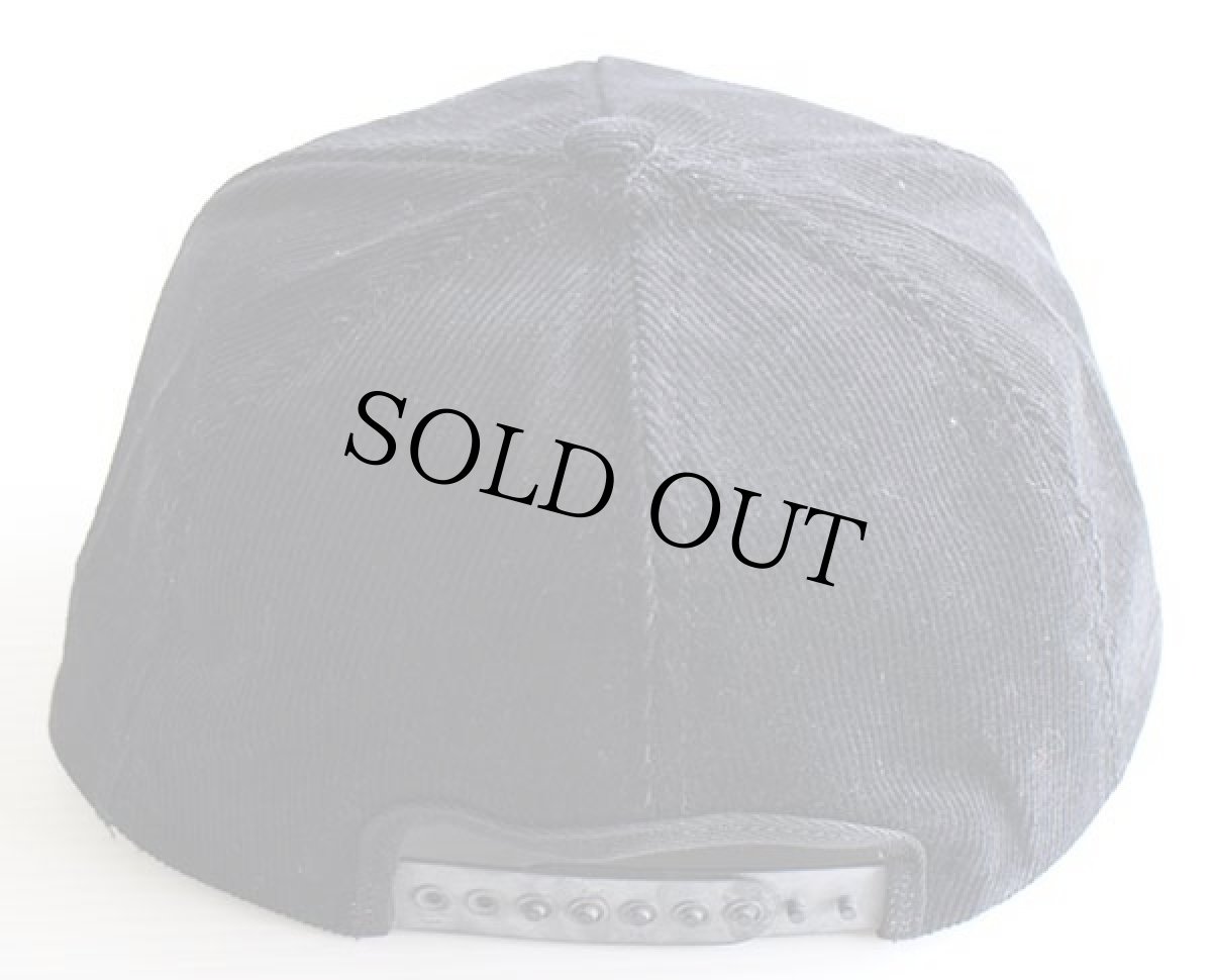 画像2: デッドストック★80s USA製 Swingster PENNZOIL ロゴ刺繍 コーデュロイキャップ 黒 (2)