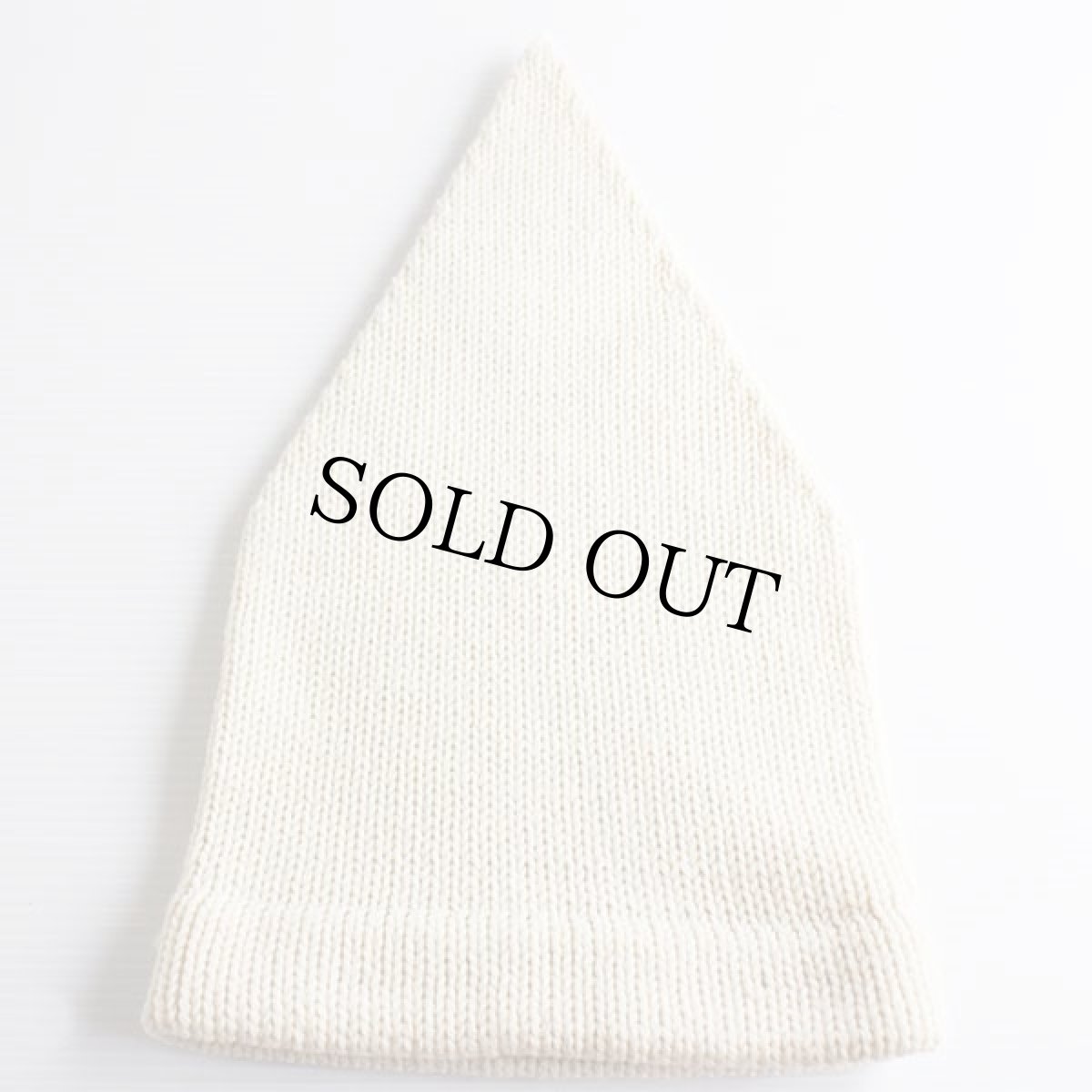 画像2: DULUTH PACKダルースパック レザーパッチ付き ローゲージ ニットキャップ ナチュラル (2)