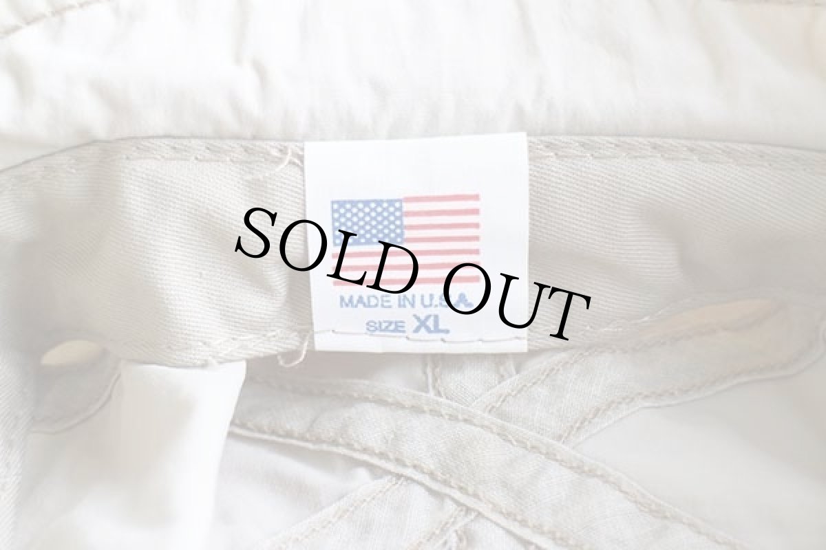 画像5: USA製 UNKNOWN ナイロン フィッシング キャップ ベージュ XL (5)