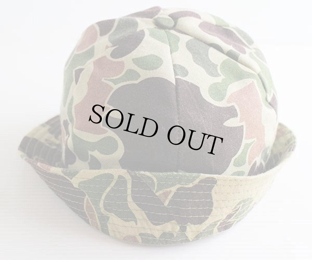 画像2: 70s UNKNOWN ダックハンターカモ ハンティングハット (2)