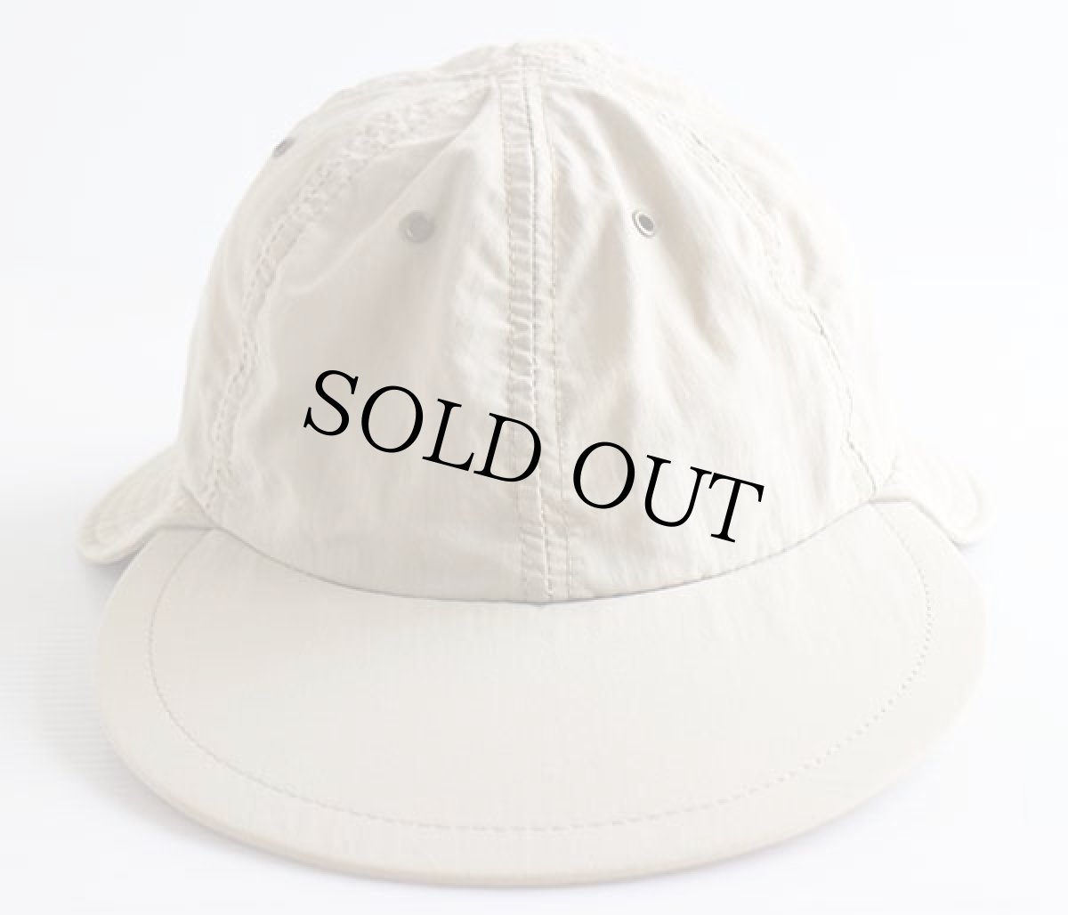 画像3: USA製 UNKNOWN ナイロン フィッシング キャップ ベージュ XL (3)