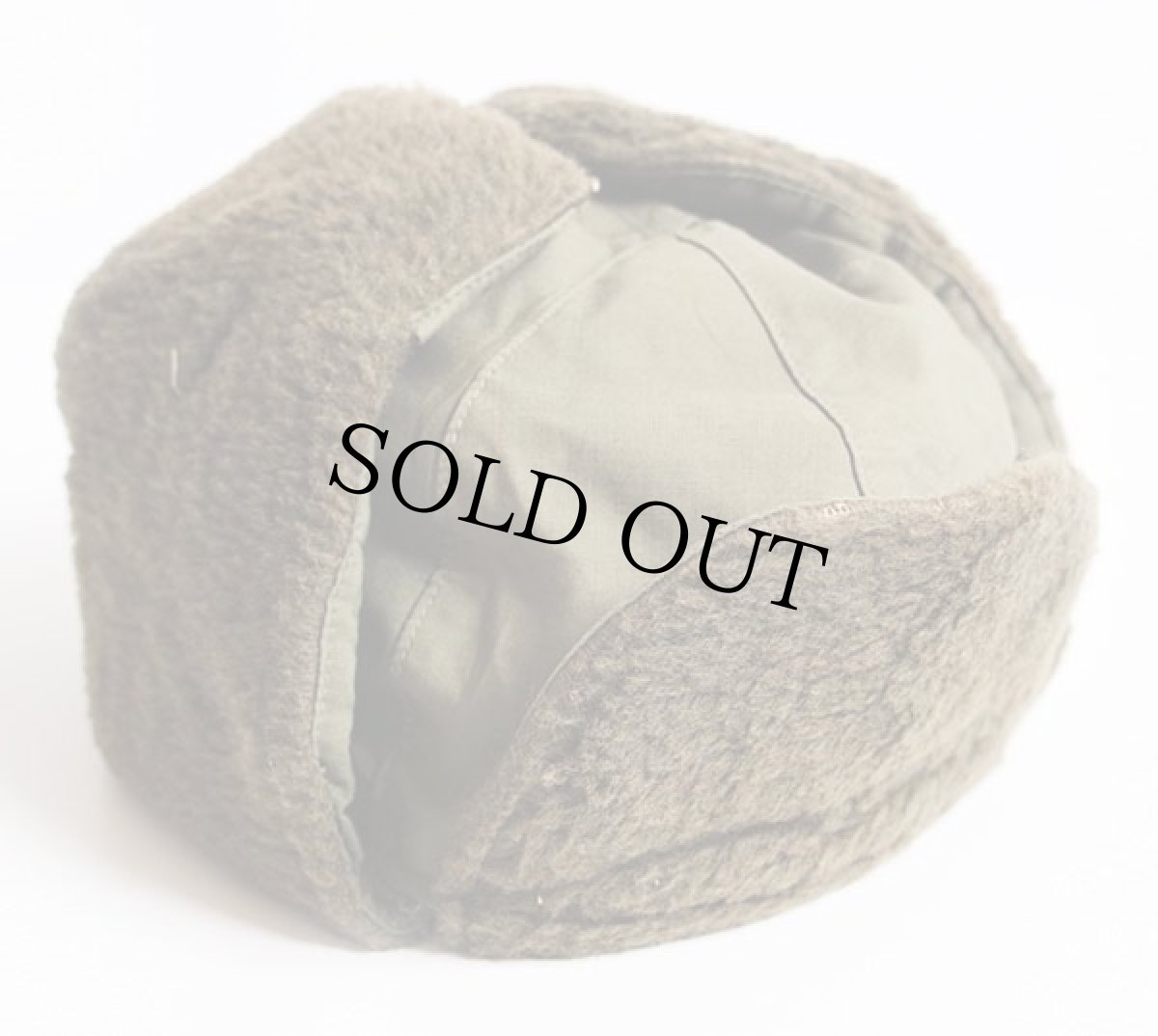 画像2: 50s 米軍 U.S.ARMY パイルキャップ オリーブドラブ 7 1/4★M-51 M-Q1 (2)