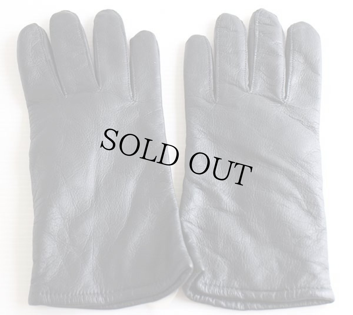 画像2: デッドストック★00s 米軍 レザーグローブ 黒 7★手袋 (2)