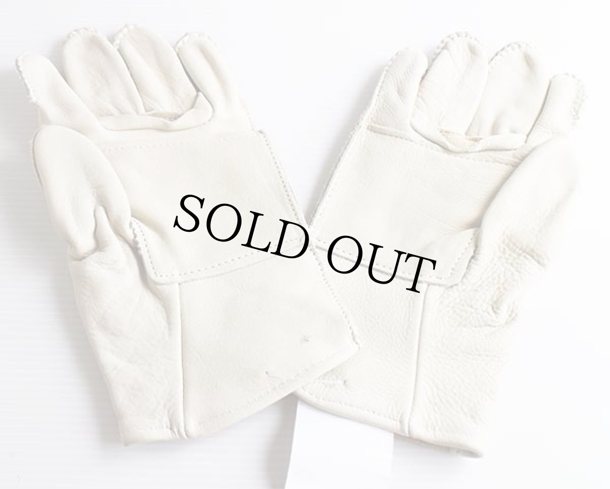 画像3: デッドストック★00s 米軍 スエード×レザーグローブ アイボリー 5★手袋 (3)