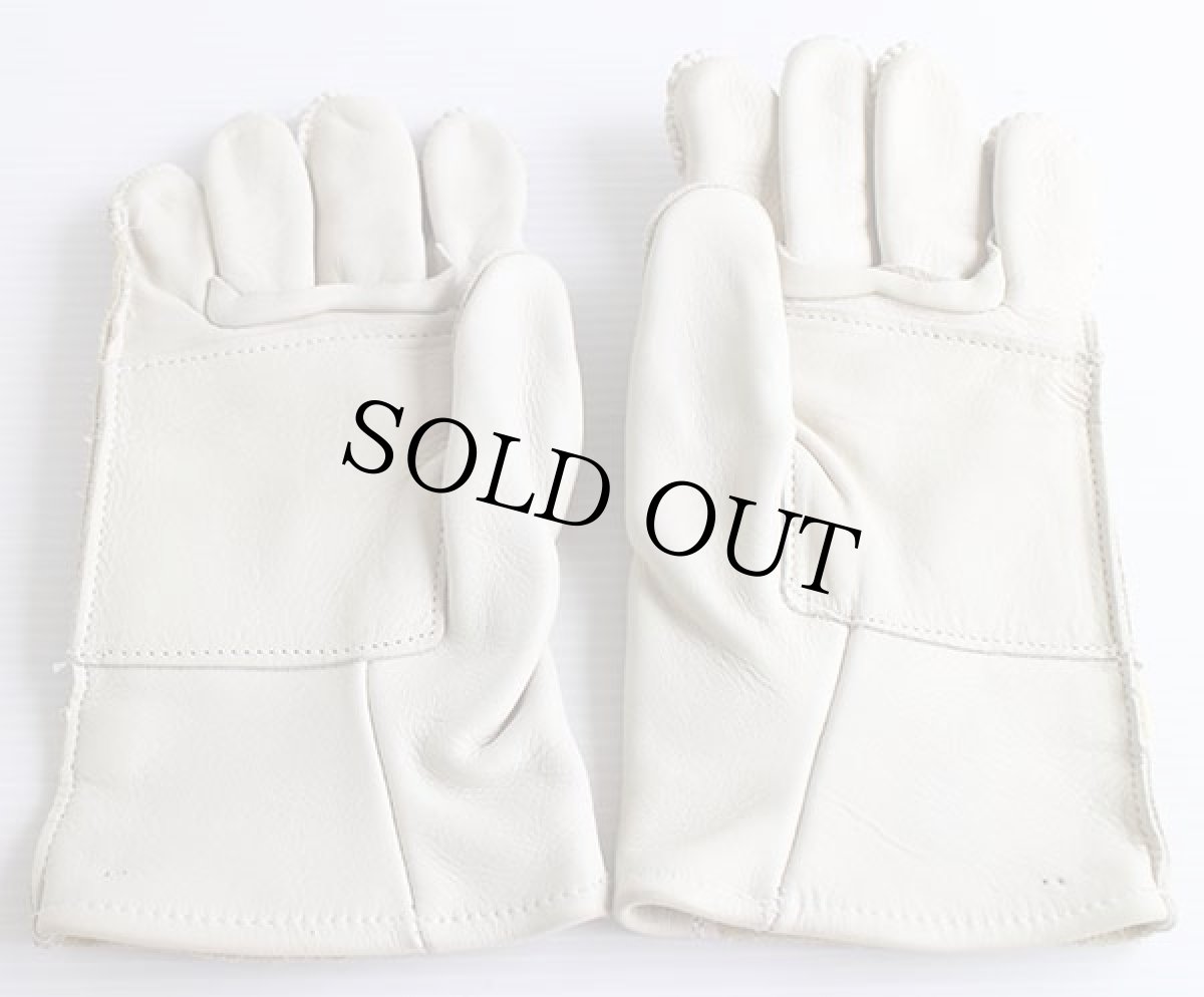 画像3: デッドストック★90s 米軍 スエード×レザーグローブ アイボリー 4★手袋 (3)