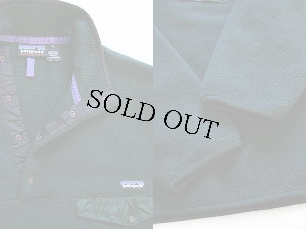 画像3: 00s patagoniaパタゴニア シンチラ フリース スナップT 深緑 L (3)