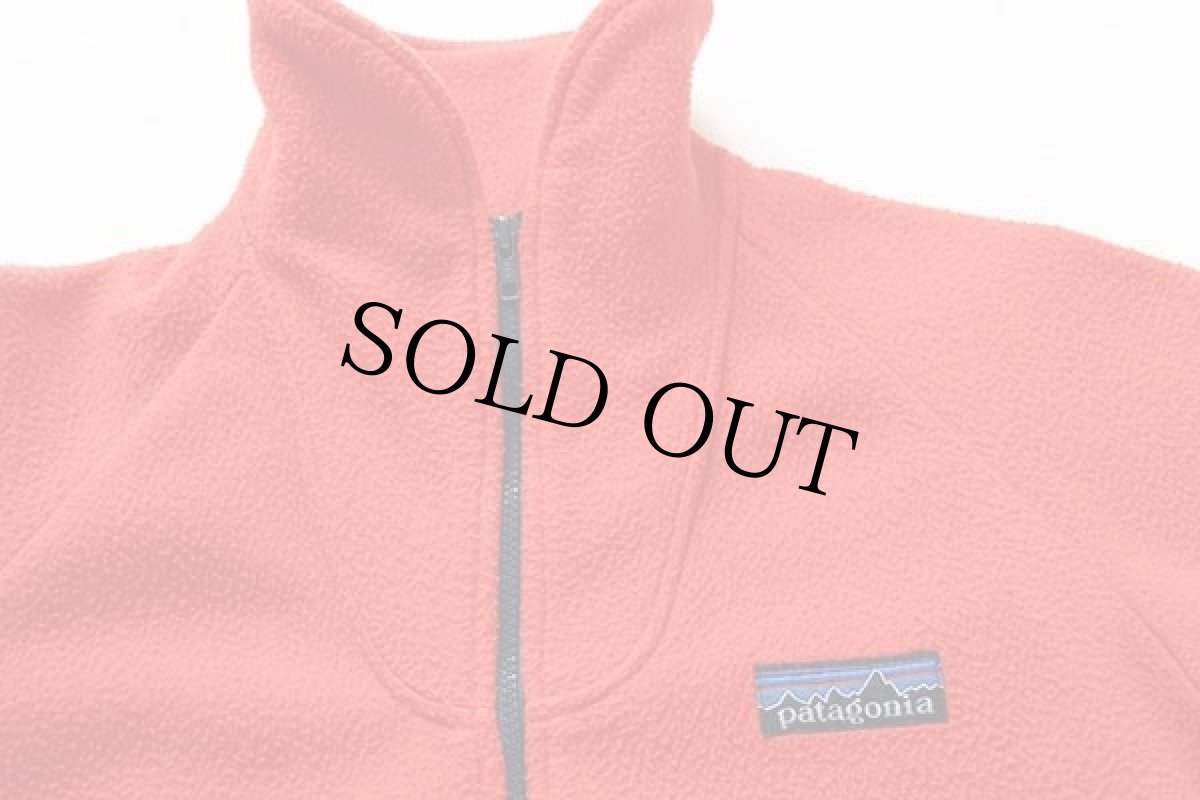 画像3: 80s patagoniaパタゴニア デカタグ フルジップ フリースジャケット 朱色 (3)