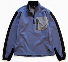 画像1: USA製 MOUNTAIN HARDWEAR WINDSTOPPER プルオーバー ソフトシェル ブルーグレー M (1)