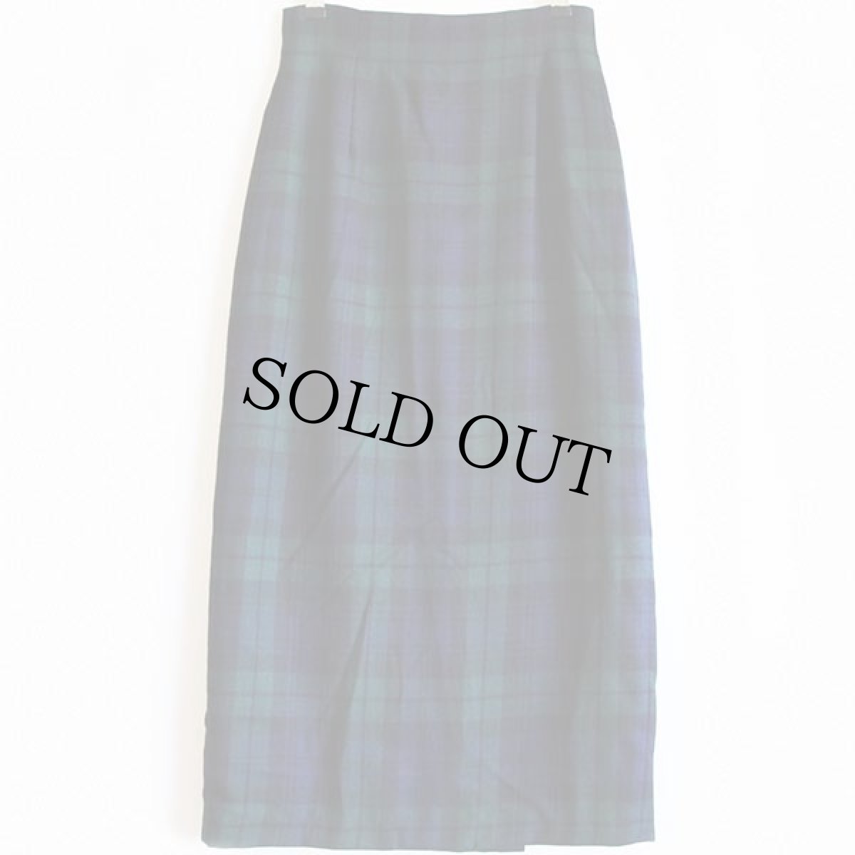 画像2: USA製 LAUREN ラルフローレン ブラックウォッチ タータンチェック ウール 巻きスカート 8 (2)