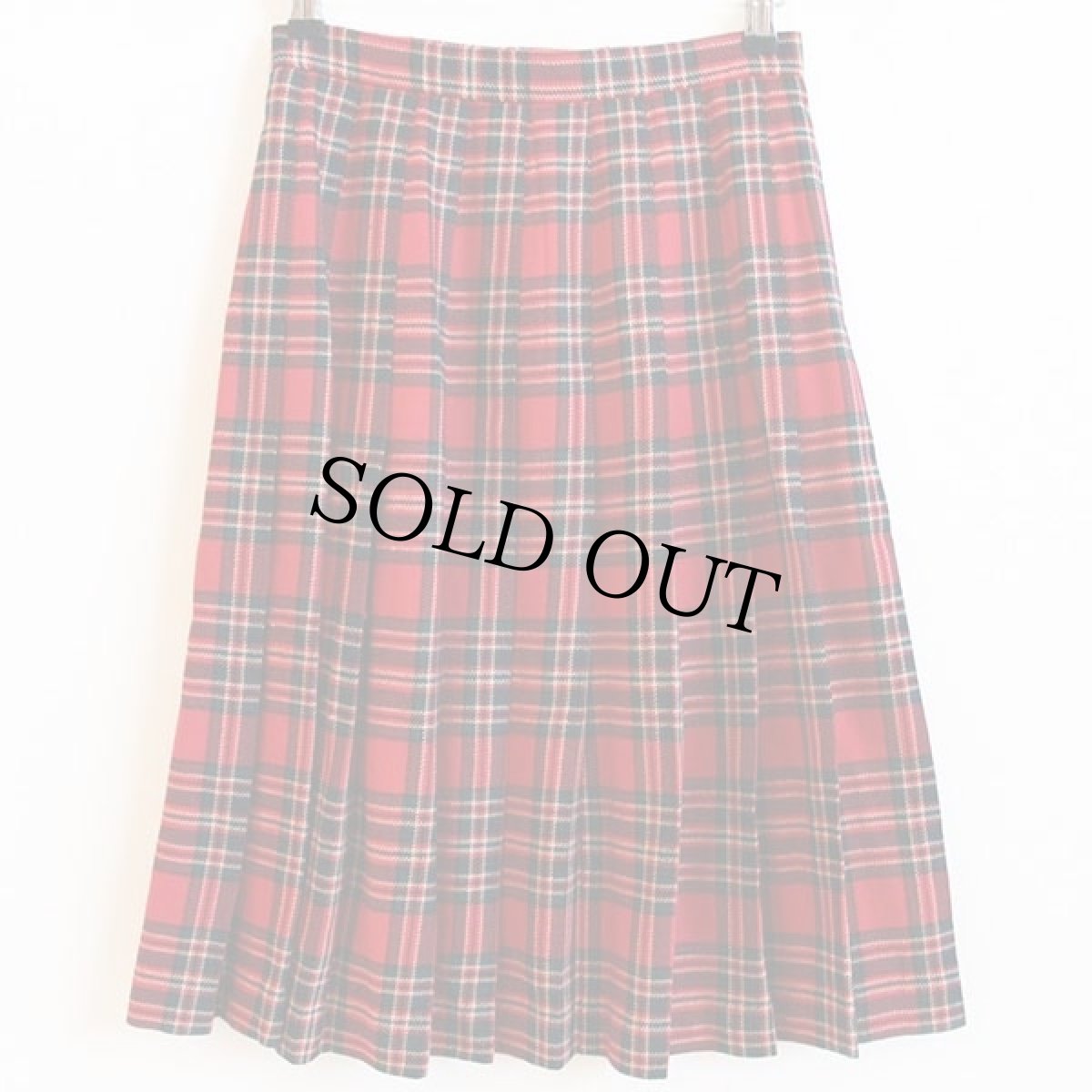画像2: 90s USA製 Talbots タータンチェック ウール プリーツスカート 6 (2)