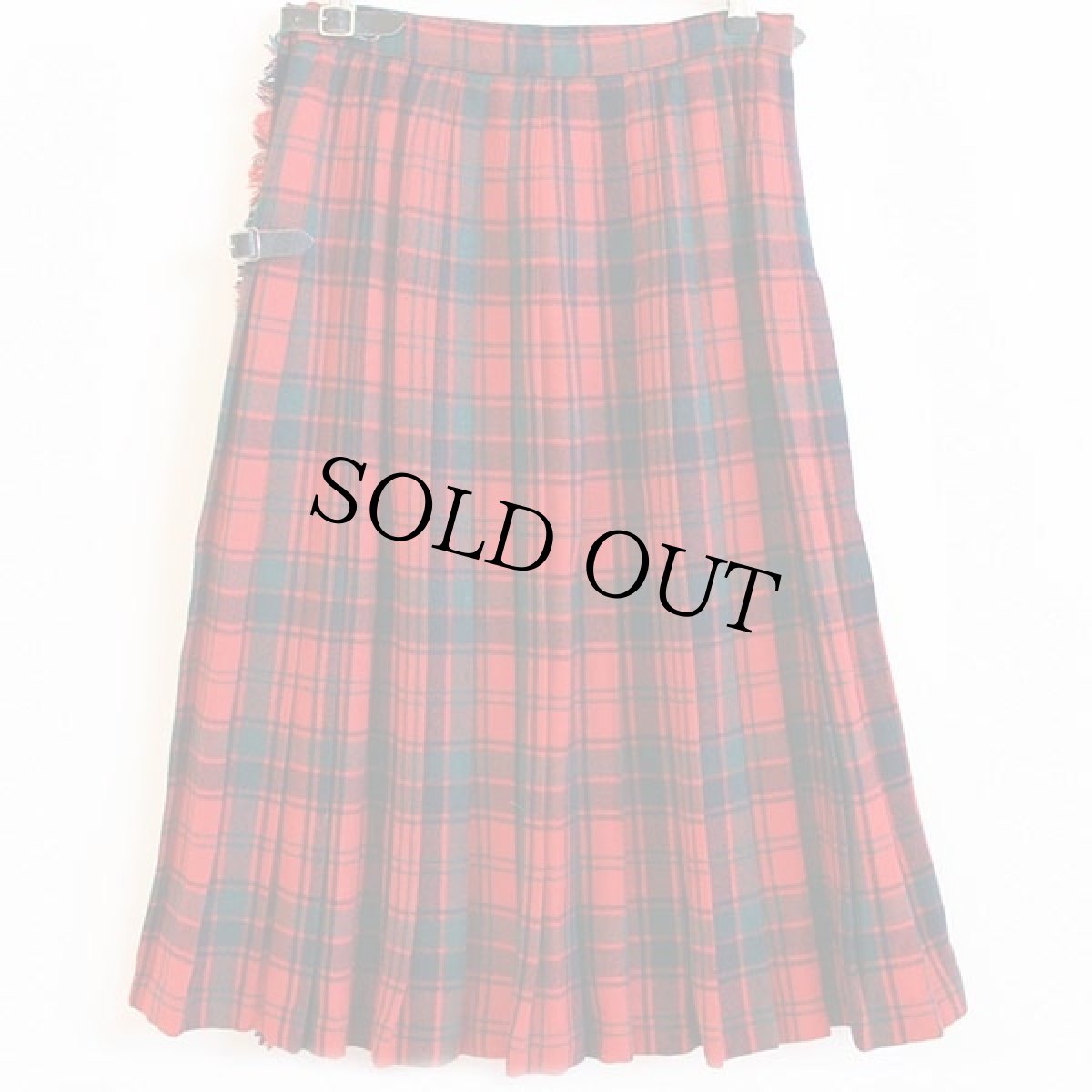 画像2: スコットランド製 Laird-Portch タータンチェック ウール キルトスカート w26 (2)