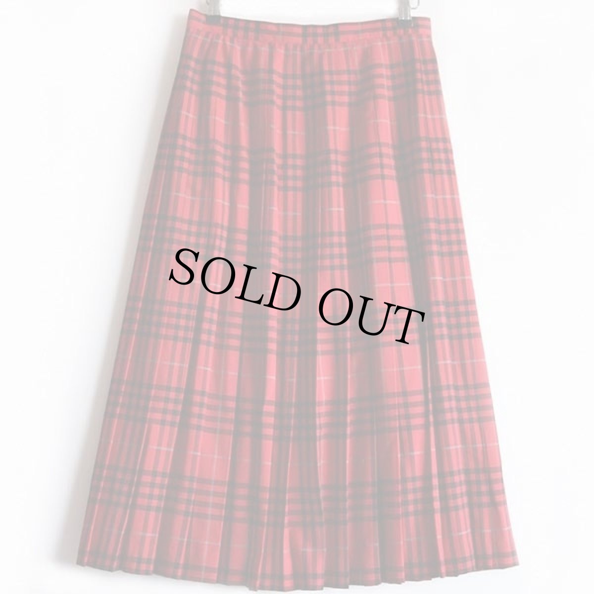 画像2: 70s USA製 Austin Hill チェック マキシ丈 ウール プリーツスカート 12 (2)