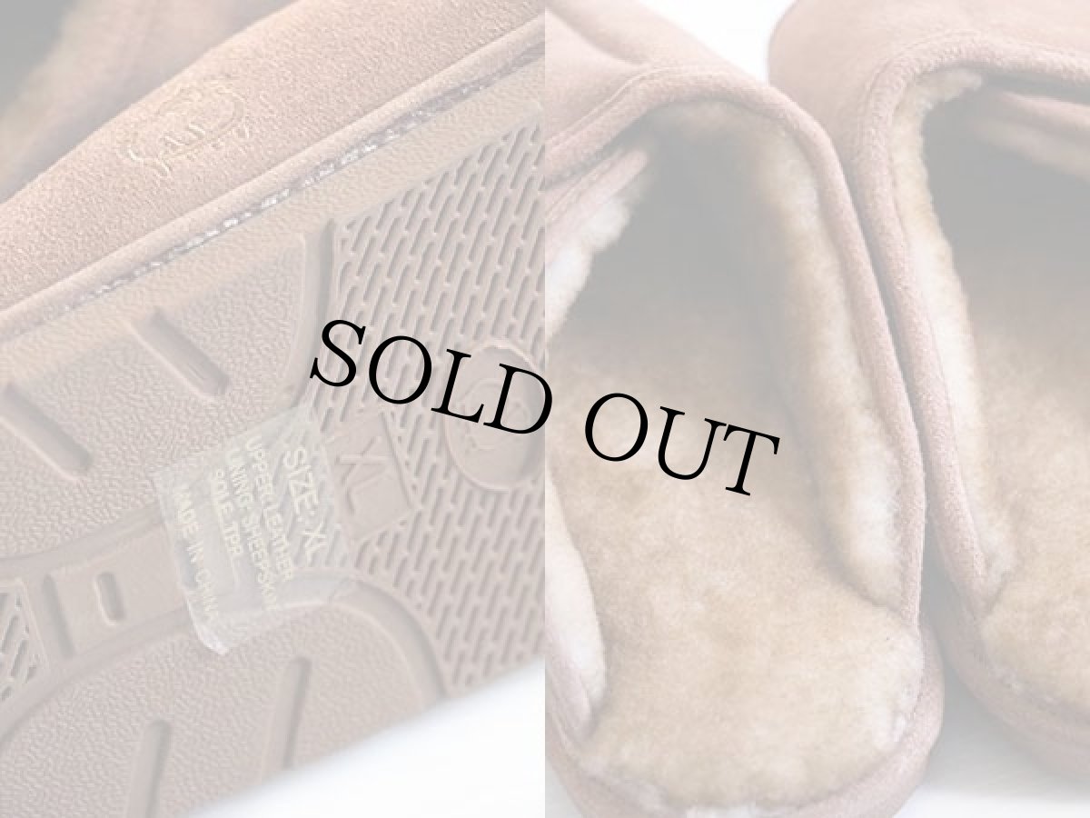 画像3: 未使用★LAMO FOOTWEAR シープスキン ムートン スリッパ 茶 XL★サンダル (3)