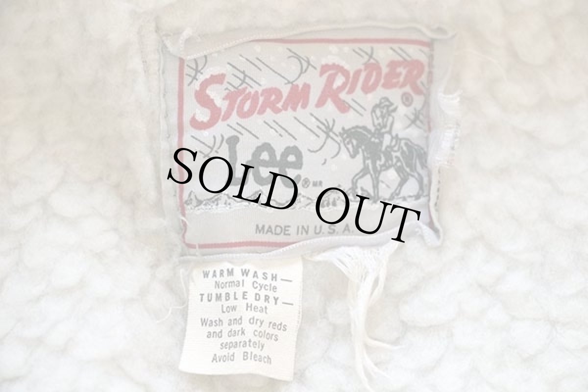 画像4: 70s USA製 Leeリー STORM RIDERストームライダー ボアライナー デニムジャケット (4)