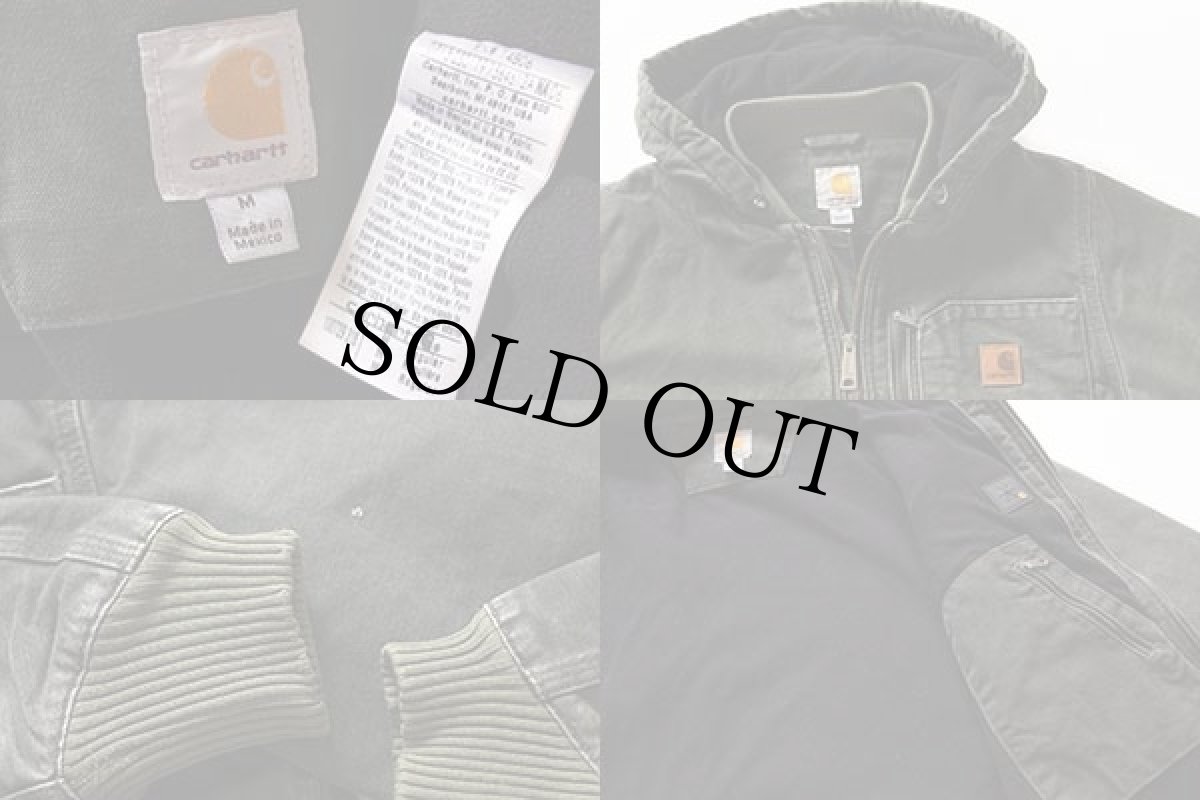 画像3: carharttカーハート シェルパラインド ダック地 チャップマンジャケット モスグリーン M (3)