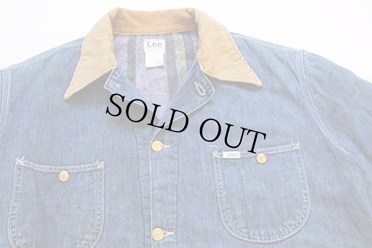 画像3: 70s USA製 Leeリー 81-LJ ブランケットライナー デニム カバーオール 44R (3)