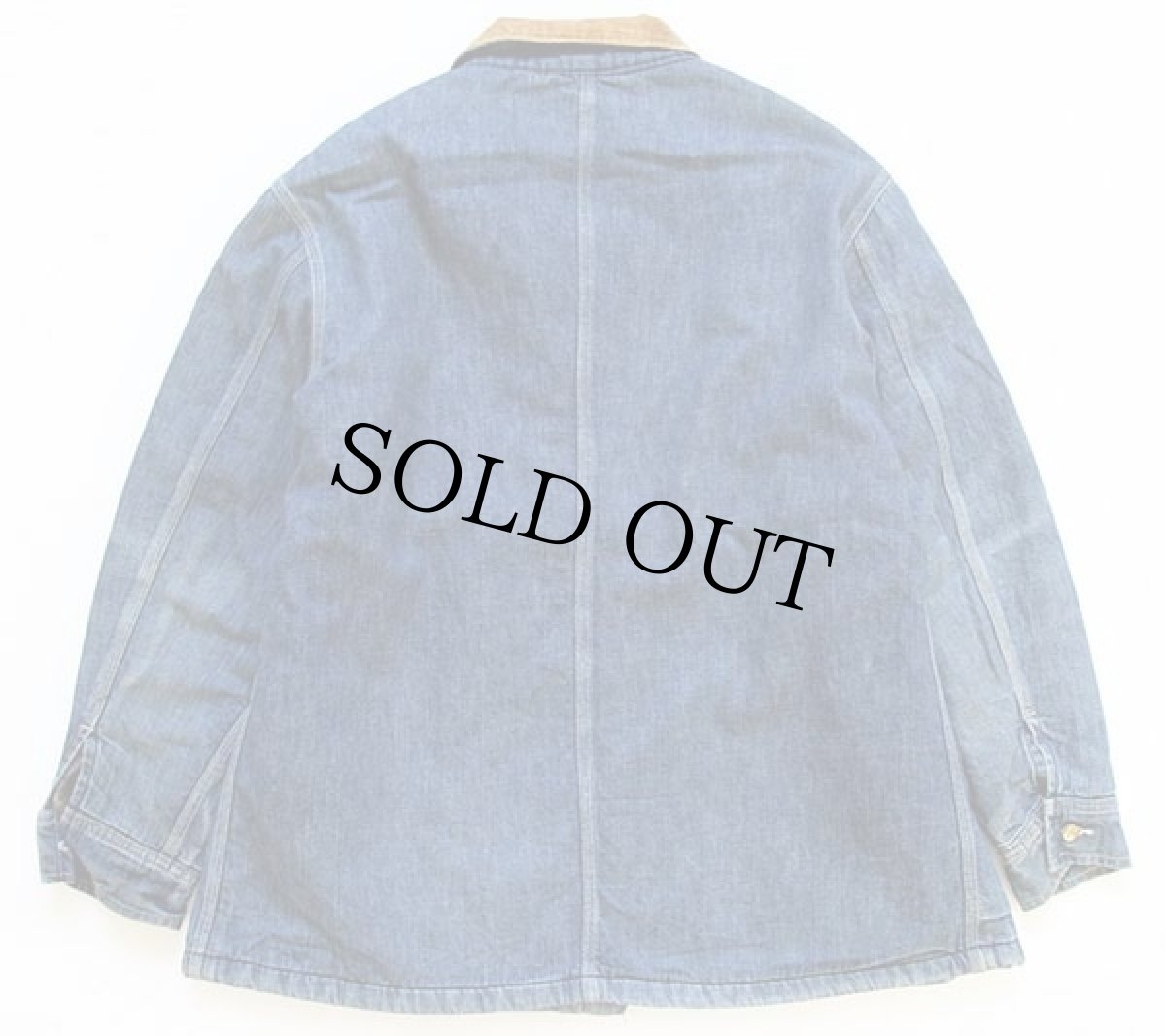 画像2: 70s USA製 Leeリー 81-LJ ブランケットライナー デニム カバーオール 44R (2)