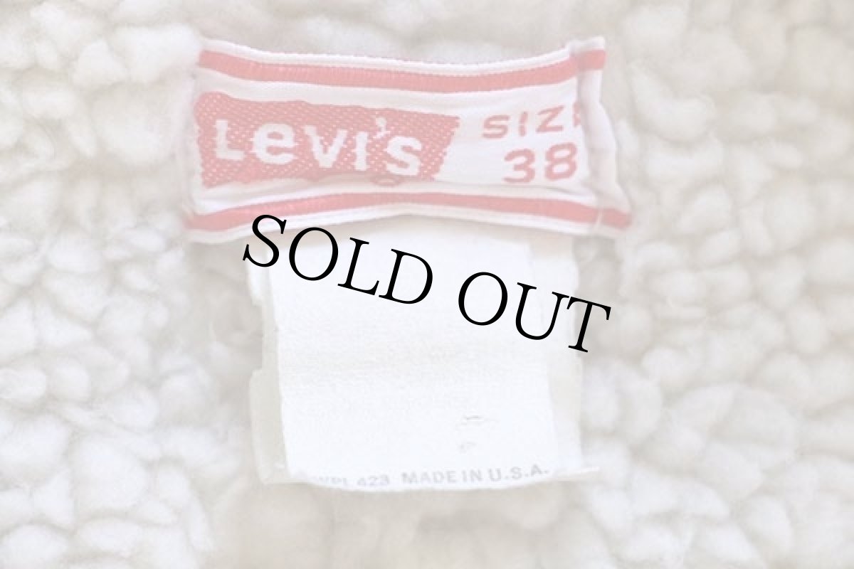 画像4: 70s USA製 Levi'sリーバイス 70605 ボアライナー デニムジャケット 38 (4)