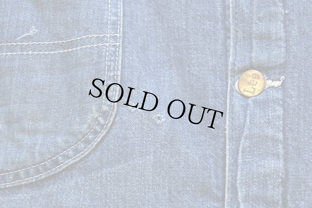 画像7: 70s USA製 Leeリー 81-LJ ブランケットライナー デニム カバーオール 44R (7)