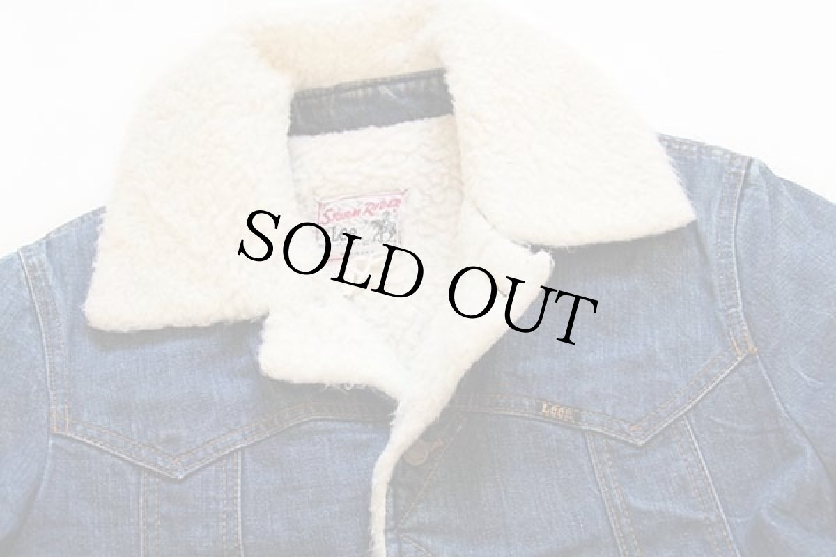 画像3: 70s USA製 Leeリー STORM RIDERストームライダー ボアライナー デニムジャケット (3)