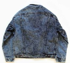 画像2: 80s USA製 Levi'sリーバイス 70609 ボアライナー ケミカルウォッシュ デニムジャケット 4ポケット L★アシッド (2)