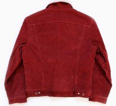 画像2: 70s USA製 Levi'sリーバイス ボアライナー コーデュロイジャケット バーガンディ M (2)