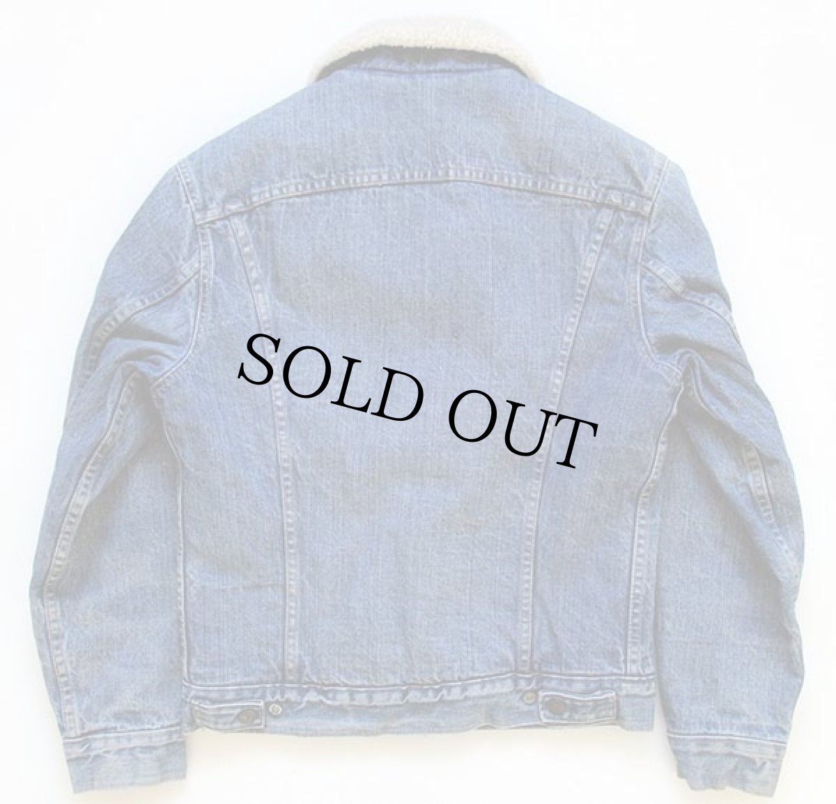 画像2: 70s USA製 Levi'sリーバイス 70605 ボアライナー デニムジャケット 38 (2)