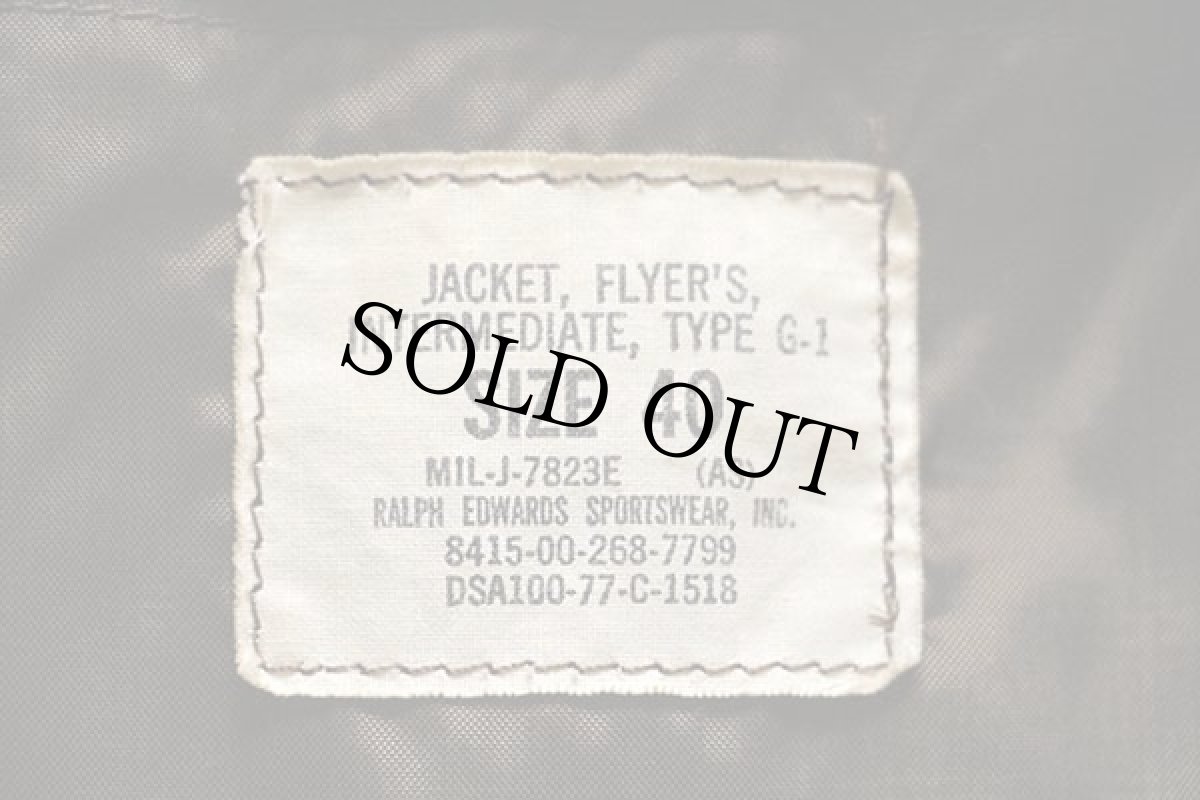 画像4: 70s 米軍 U.S.NAVY G-1 フライト レザージャケット 40 (4)