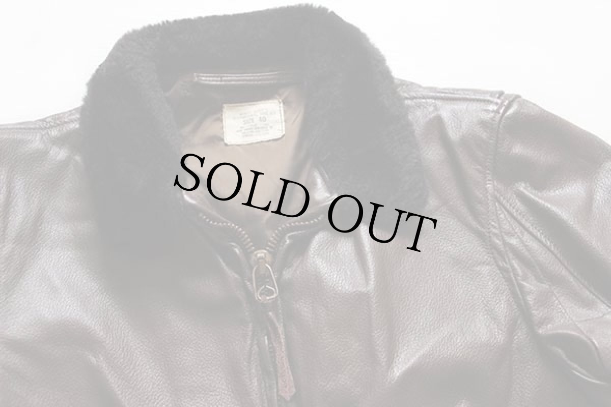 画像3: 70s 米軍 U.S.NAVY G-1 フライト レザージャケット 40 (3)