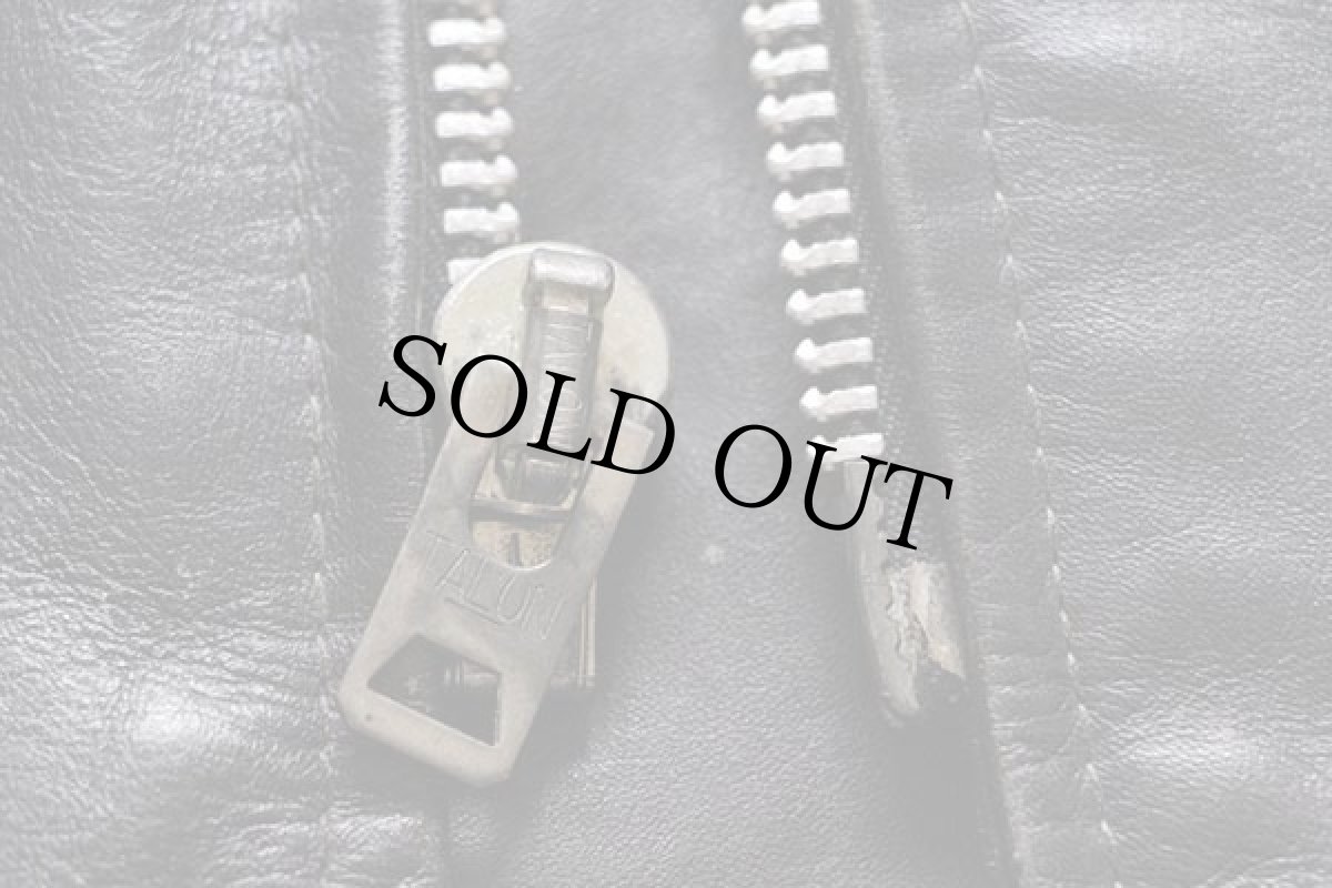 画像5: 80s USA製 Club EliTE by BROOKSブルックス ダブルライダース レザージャケット 黒 42 (5)