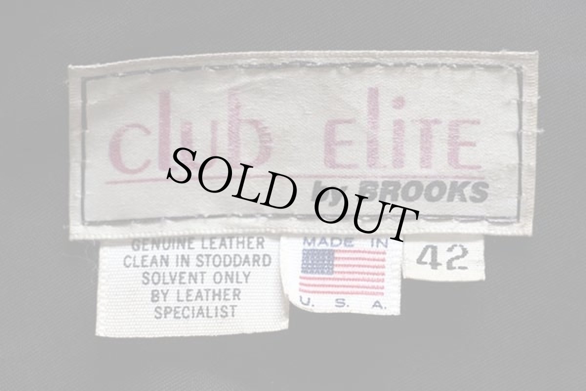 画像4: 80s USA製 Club EliTE by BROOKSブルックス ダブルライダース レザージャケット 黒 42 (4)