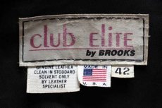 画像4: 80s USA製 Club EliTE by BROOKSブルックス ダブルライダース レザージャケット 黒 42 (4)