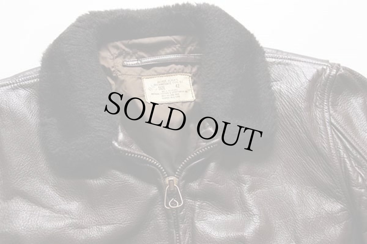 画像3: 70s 米軍 U.S.NAVY G-1 フライト レザージャケット 42 (3)