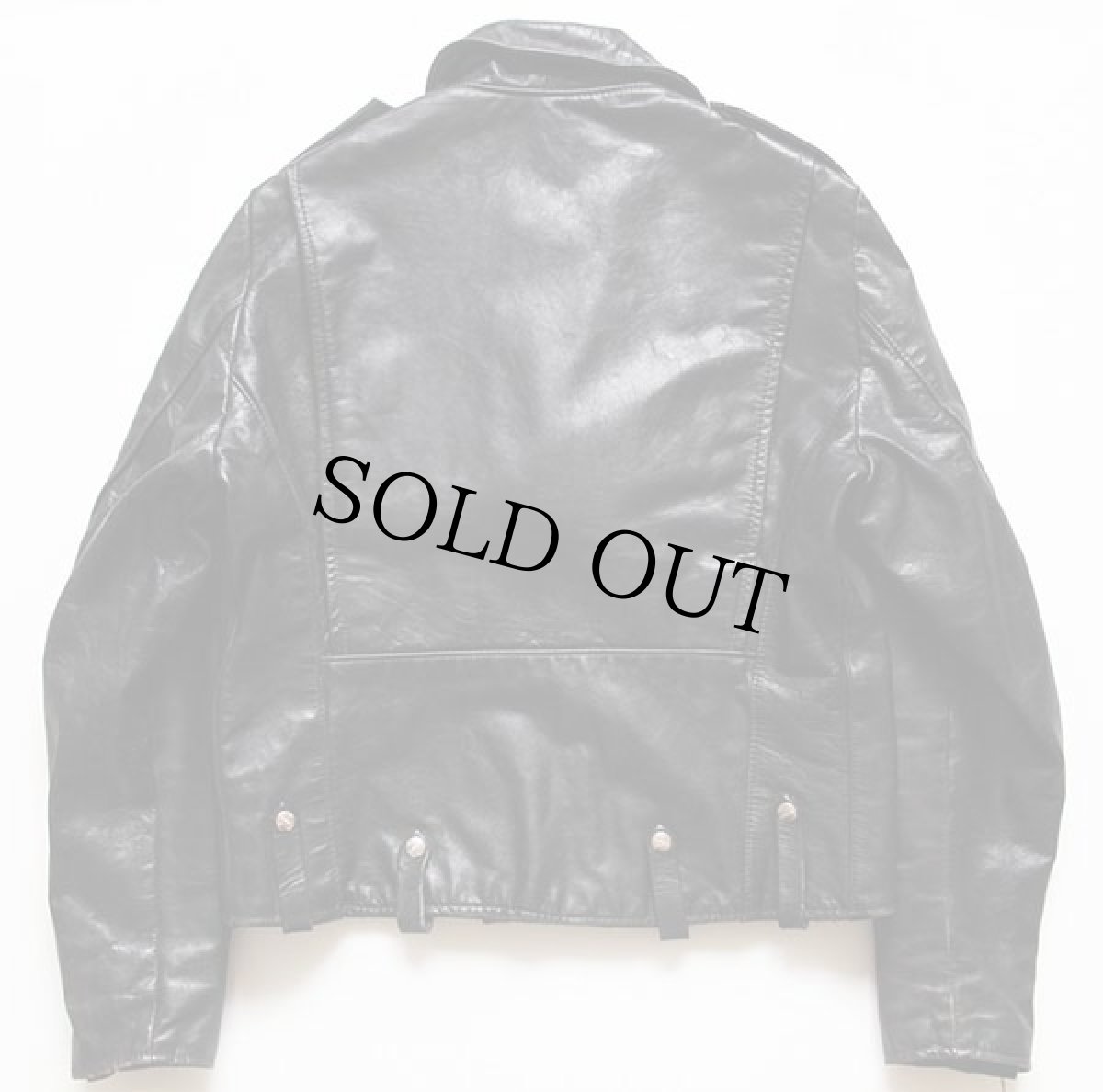 画像2: 80s USA製 Club EliTE by BROOKSブルックス ダブルライダース レザージャケット 黒 42 (2)