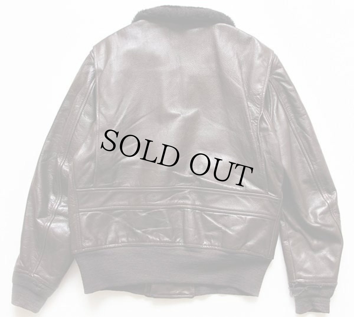 画像2: 70s 米軍 U.S.NAVY G-1 フライト レザージャケット 42 (2)