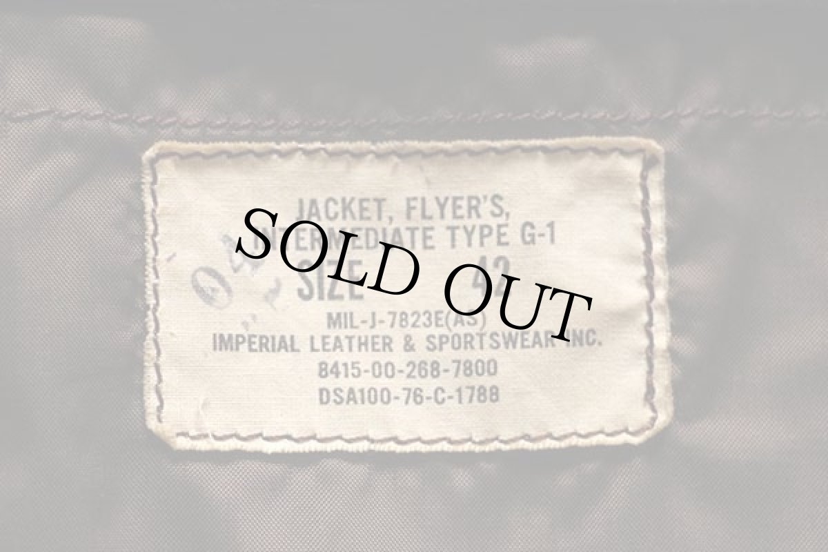 画像4: 70s 米軍 U.S.NAVY G-1 フライト レザージャケット 42 (4)