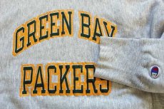 画像2: 80s USA製 Championチャンピオン GREEN BAY PACKERS リバースウィーブ スウェット 杢グレー M (2)