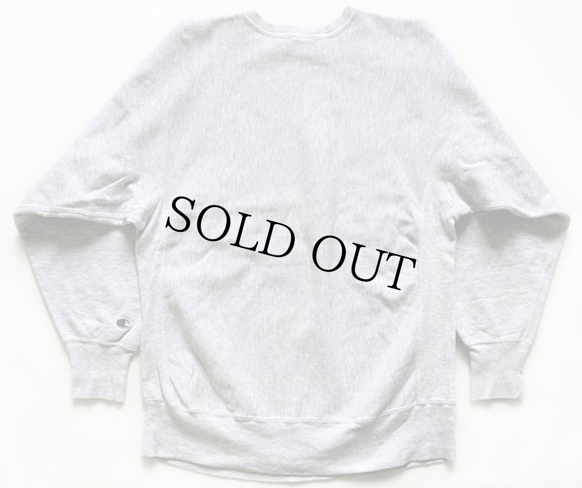 画像2: 90s USA製 Championチャンピオン WINONA STATE ステンシル リバースウィーブ スウェット 杢グレー XL (2)