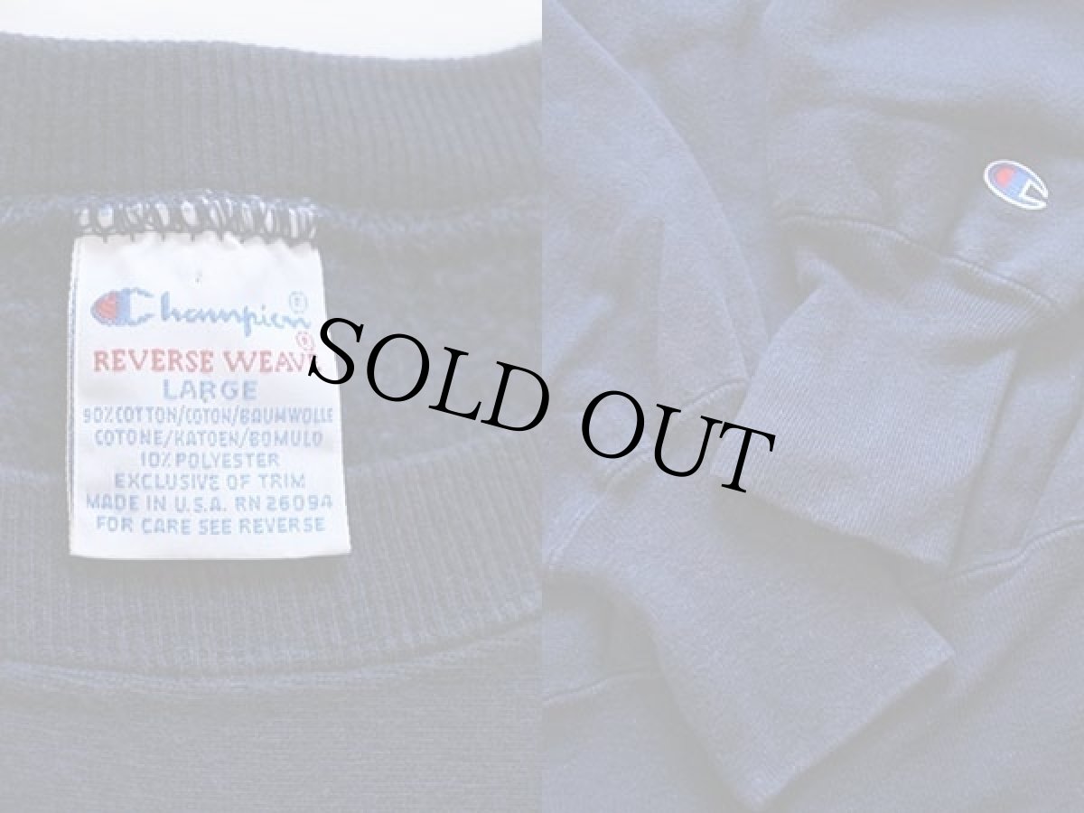 画像3: 90s USA製 Championチャンピオン GEORGETOWN リバースウィーブ スウェット 紺 L (3)